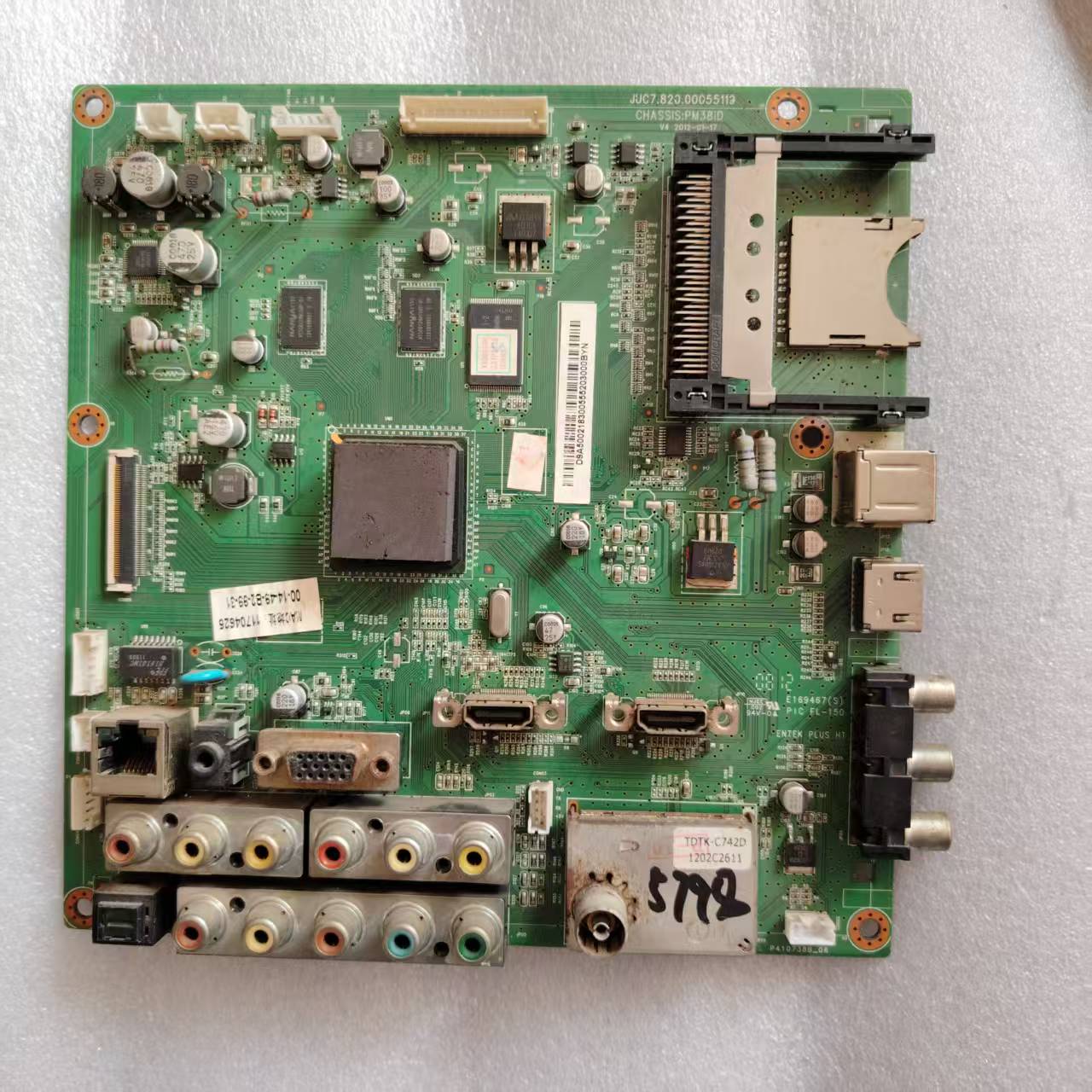 原装长虹3D43A5000IV主板JUC7.820.00055119 屏S43AX-YB01 测试好