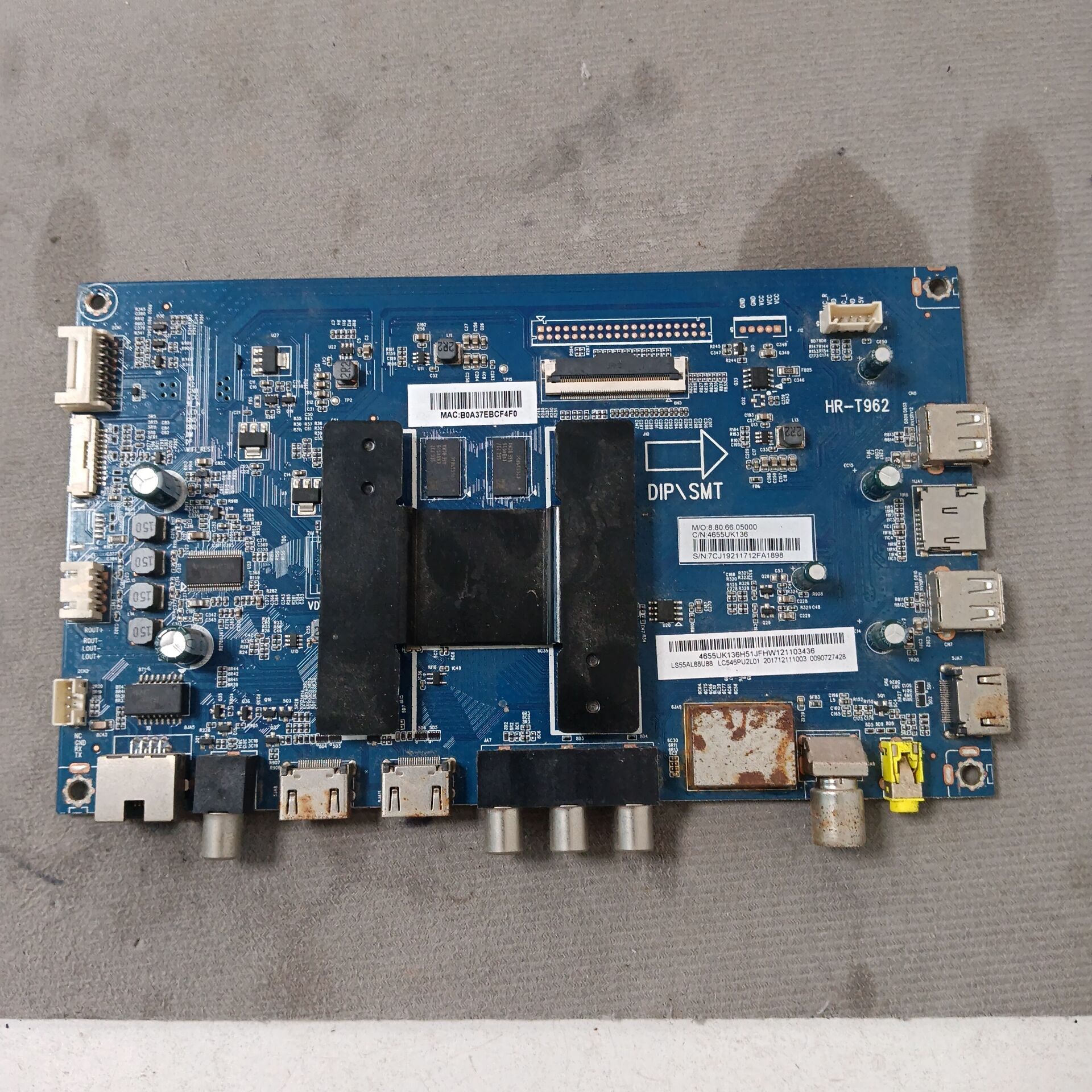 海尔LS55AL88U88主板0091802191 V1.6HR-T962屏LC546PU2L01