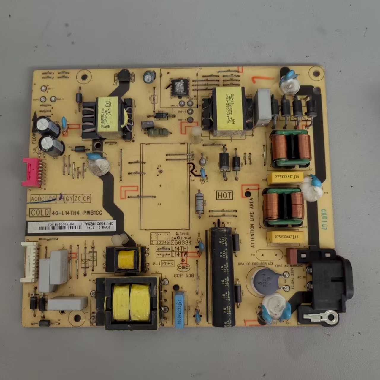 TCL D55A620U电源板40-L14TH4-PWB1CG 08-L14THA2-PW220AA