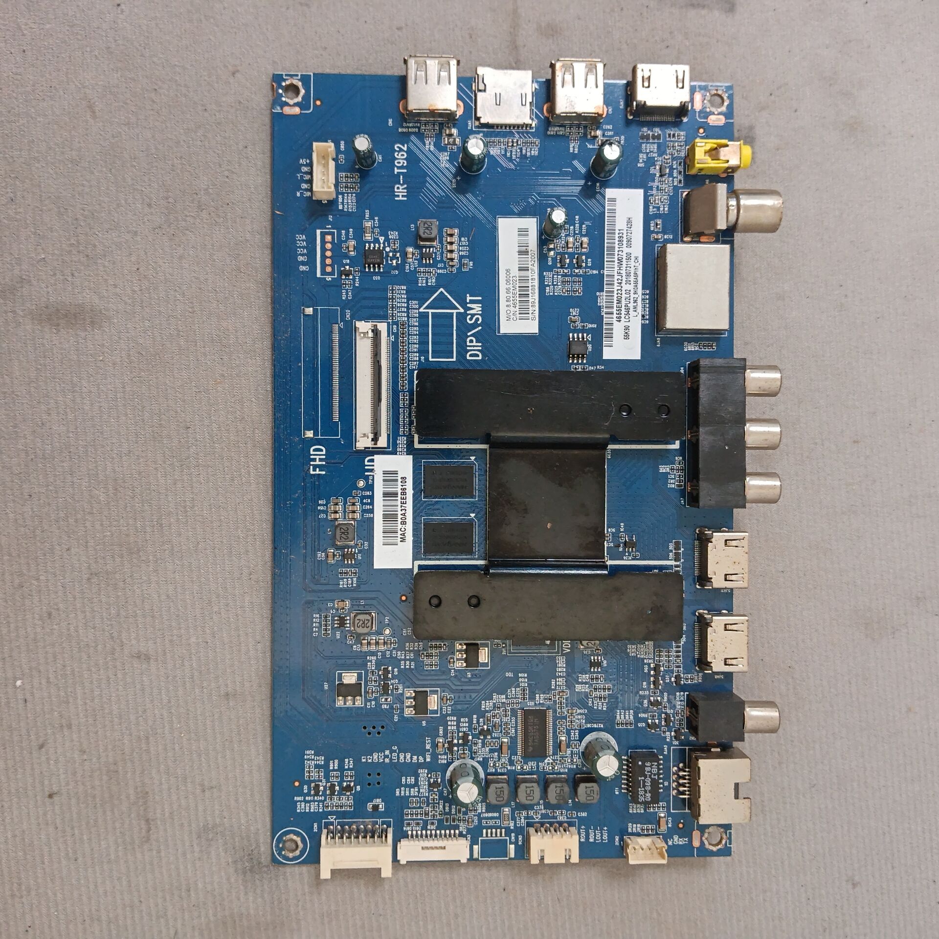 原装海尔 55K90主板 0091802191 V1.7屏 LC546PU2L03