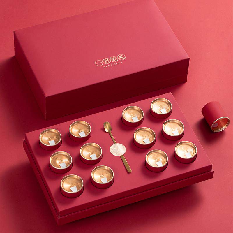 新款绿茶罐子野生古树红茶茶叶包装盒龙井盒子高档小罐茶礼盒空盒