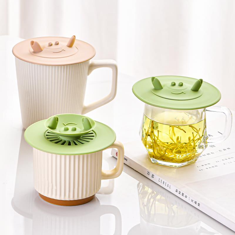 杯盖食品级硅胶通用防尘马