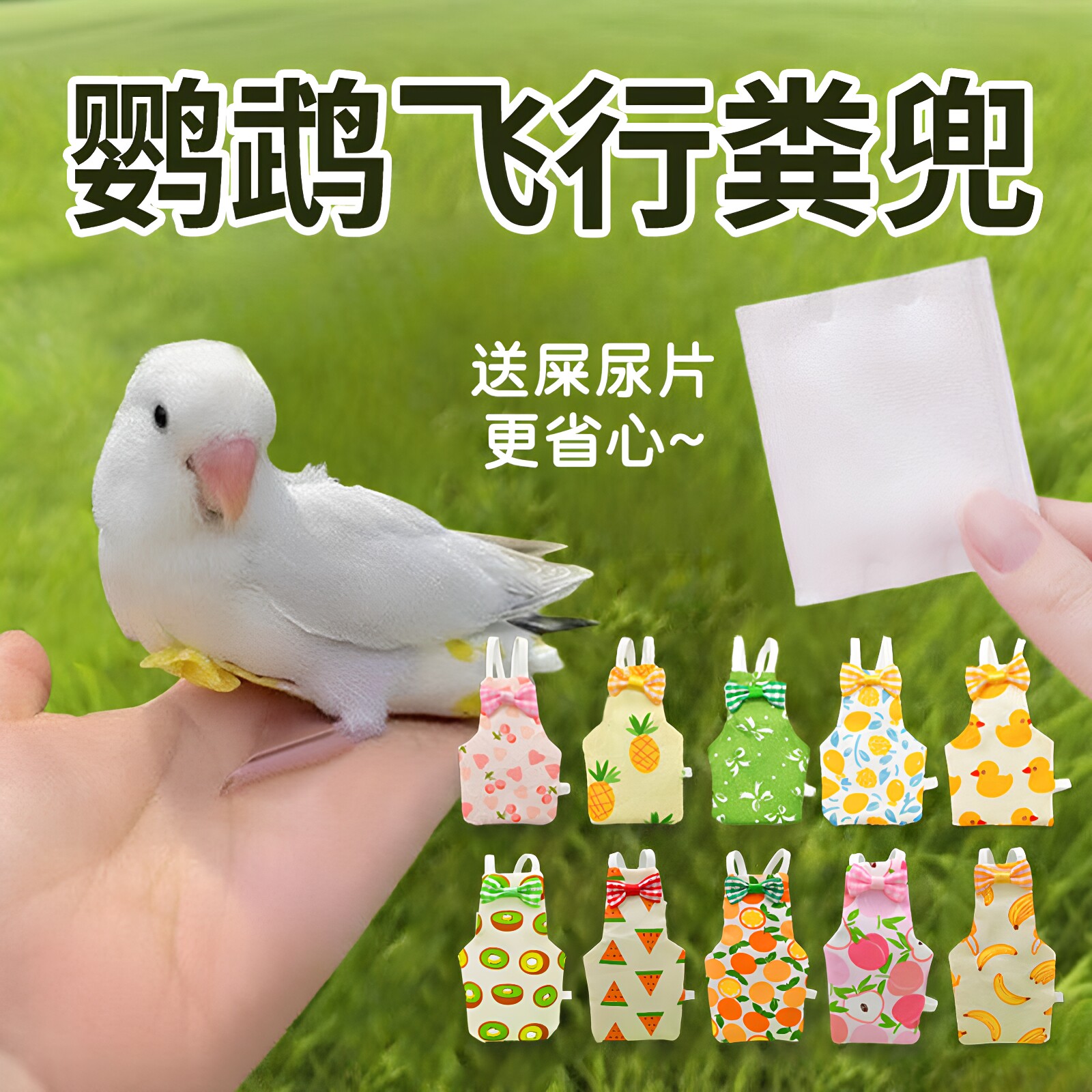 鹦鹉尿不湿屎兜拉屎神器虎皮玄凤