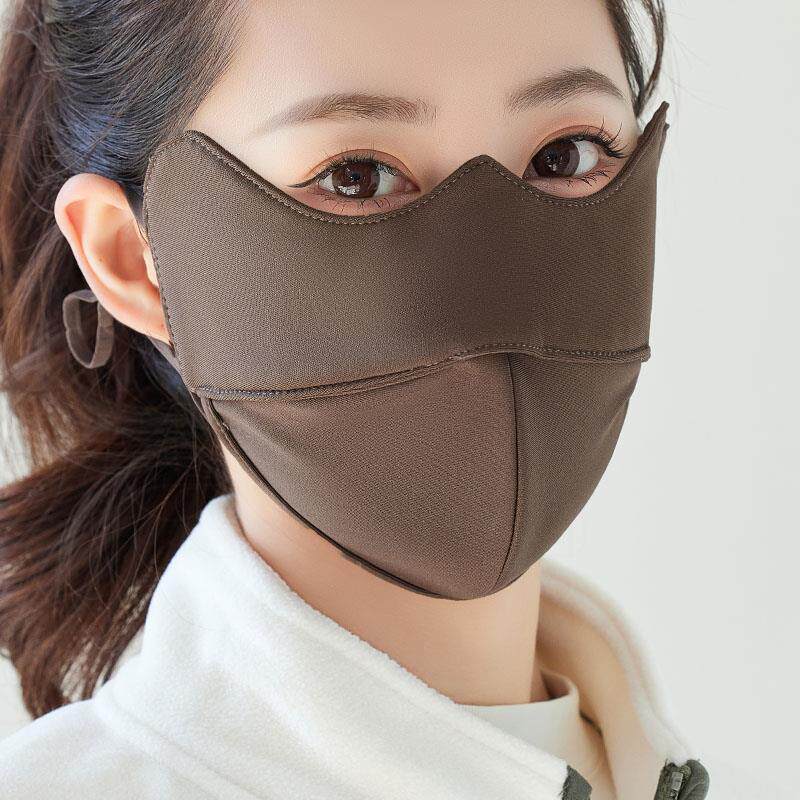 秋冬季保暖口罩女明星同款网红面罩加大加厚透气鱼骨防风防寒男士