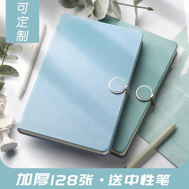 硬壳笔记本A5子简约ins风本子复古磁扣本日记本商务子学生硬皮面女生款随身便携记事本会议记录手账