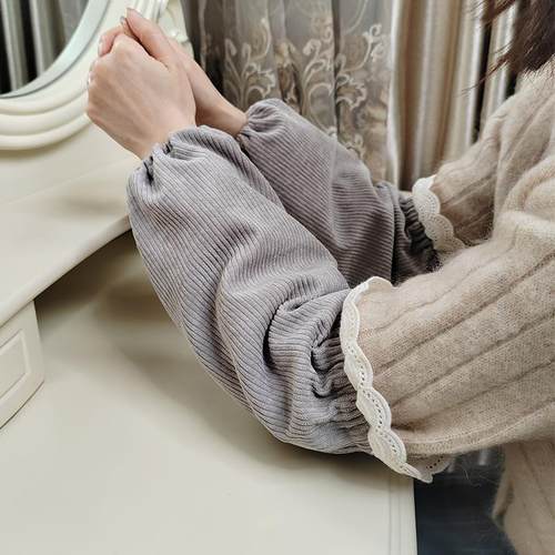 高颜值袖套女秋冬办公室护