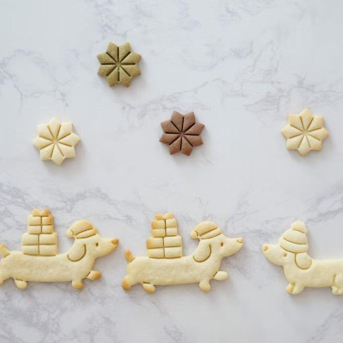 圣诞饼干模具卡通节小狗短