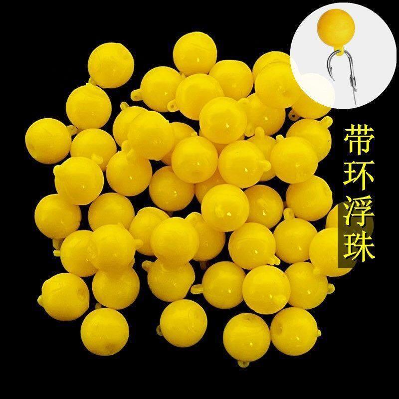 新款带环浮球硅胶玉米味软珠返底钓组钓鲤鱼草鱼青鱼饵珠珠饵欧式