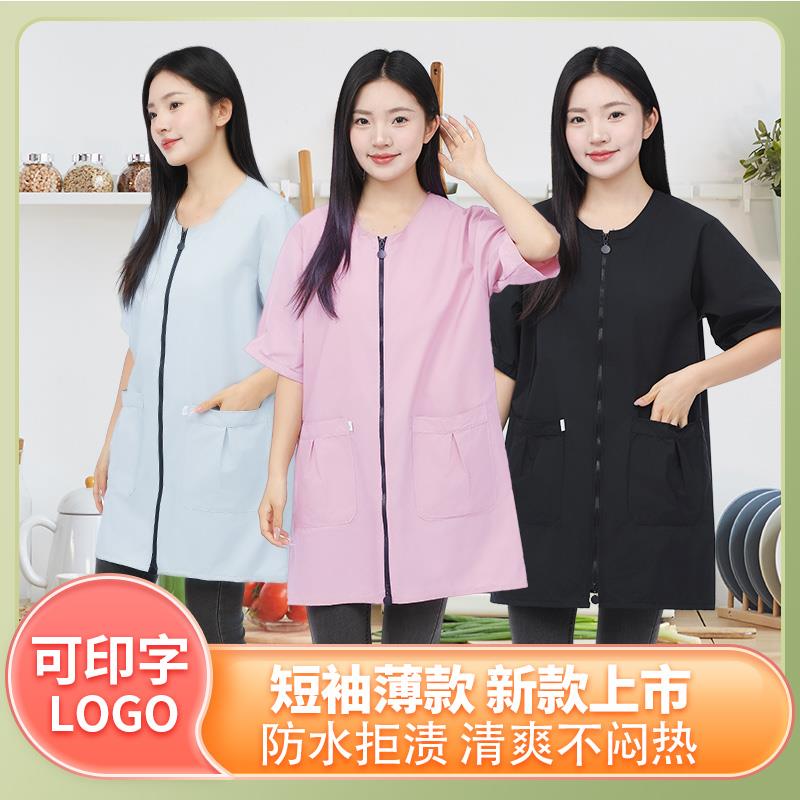 夏天薄款短袖罩衣男女单层