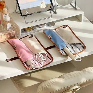 卷发棒收纳包旅行直发器隔热防烫垫收纳袋电卷夹棒夹板防尘保护套