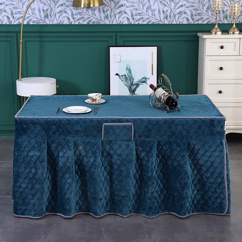 麻将桌烤火罩新款加绒加厚