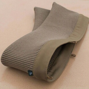 保暖假领子冬厚羽绒服棉衣纯棉针织粗螺纹护领扣可拆洗防脏包领送