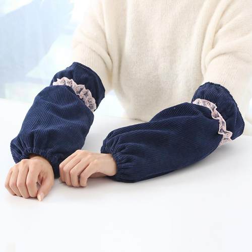 袖套女秋冬季长款工作套袖