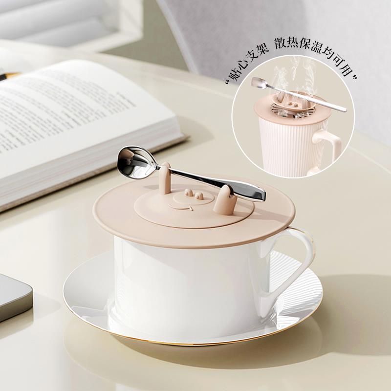 硅胶杯盖食品级通用陶瓷马