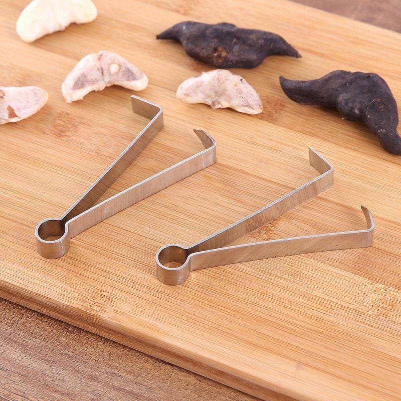 菱角剥壳器不锈钢新鲜水栗快速去皮工具腰菱扒皮剥刀菱实专用神器