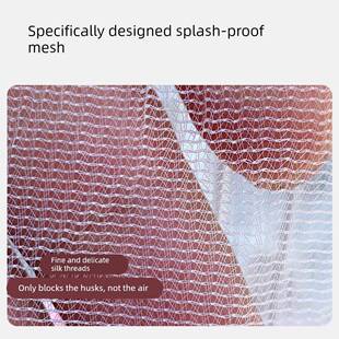 鹦鹉笼子防溅网网罩防飞羽围挡纱网鸟笼洒罩网纱罩圆形方形通用挡