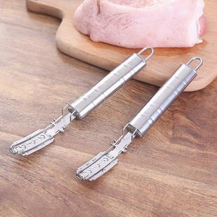 剃猪毛神器送刀片不锈钢刮猪皮毛刀去猪头拔动物毛器燃毛猪脚工具