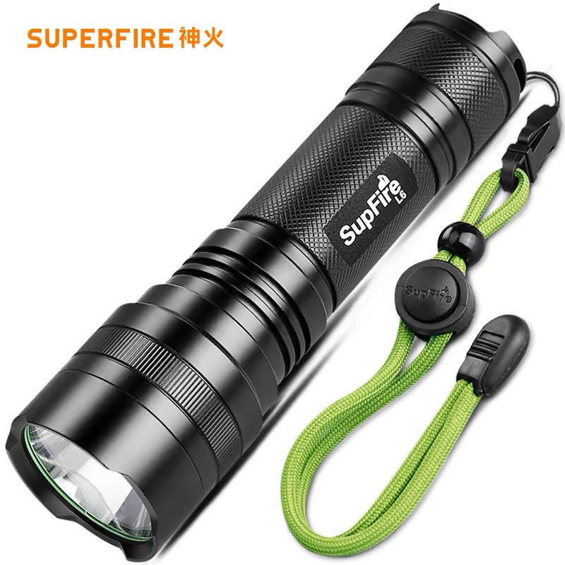 SupFire神火L6强光手电筒超亮户外聚光灯LED家用26650可充电T6-L2