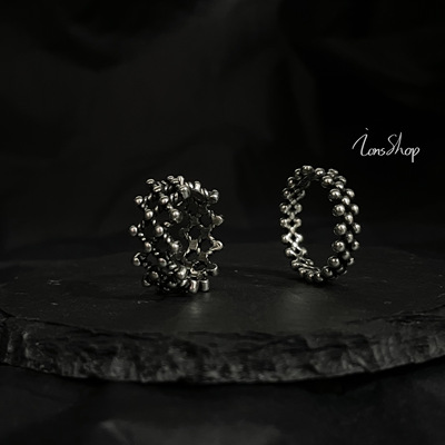 原创设计925做旧开口男女测试推荐