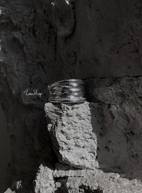 ions shop 欧美设计不规则女戒指s925纯银饰冷淡个性小众高级轻奢