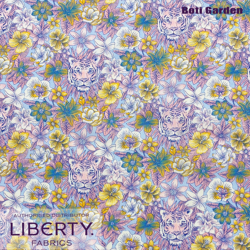 英国LIBERTY利伯缇 苏格兰之虎SCOTTY'S TIGER 塔纳棉100支印花棉