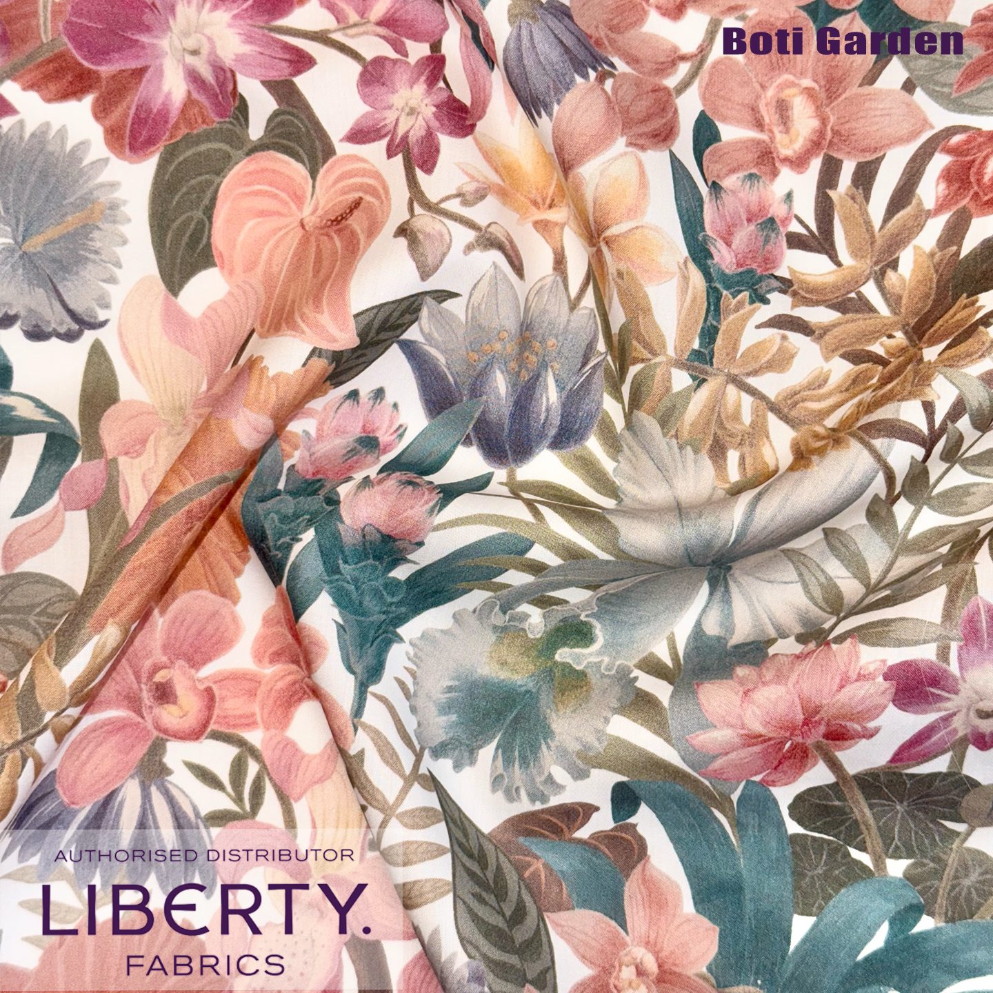 伯缇花园英国Liberty温室热带塔纳高100棉面料布料纯棉面料正品