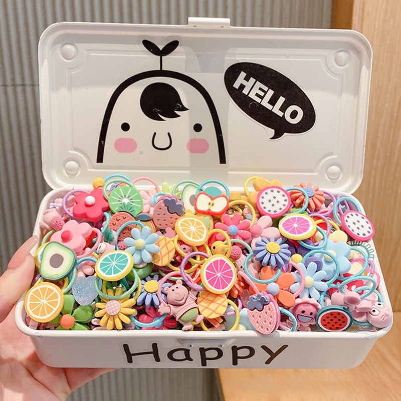 宝宝小号可爱拇指发圈头饰女童高弹力橡皮筋头绳发饰儿童发绳