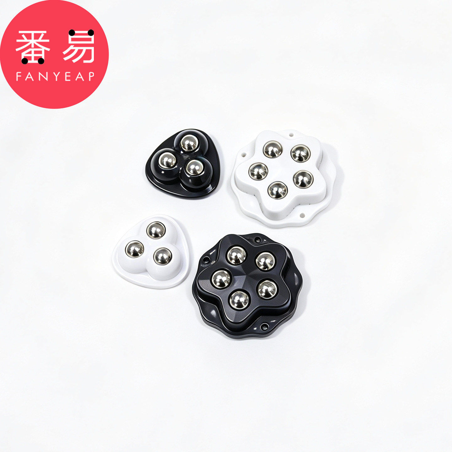 粘贴式万向轮A2pn008-移动滚珠免打孔粘贴式脚轮茶几家具滑轮轮