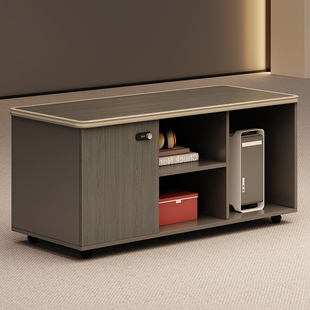 办公桌下抽屉柜带锁文件柜桌下储物柜办公桌铝合金包边带抽屉矮柜