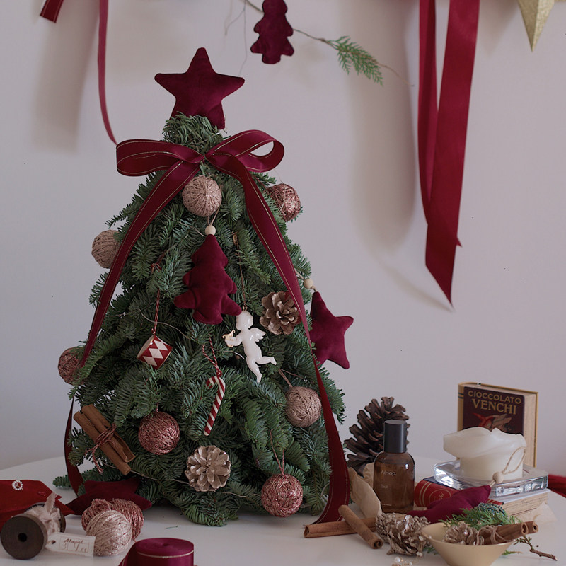 香桔ins风小型迷你圣诞树套餐