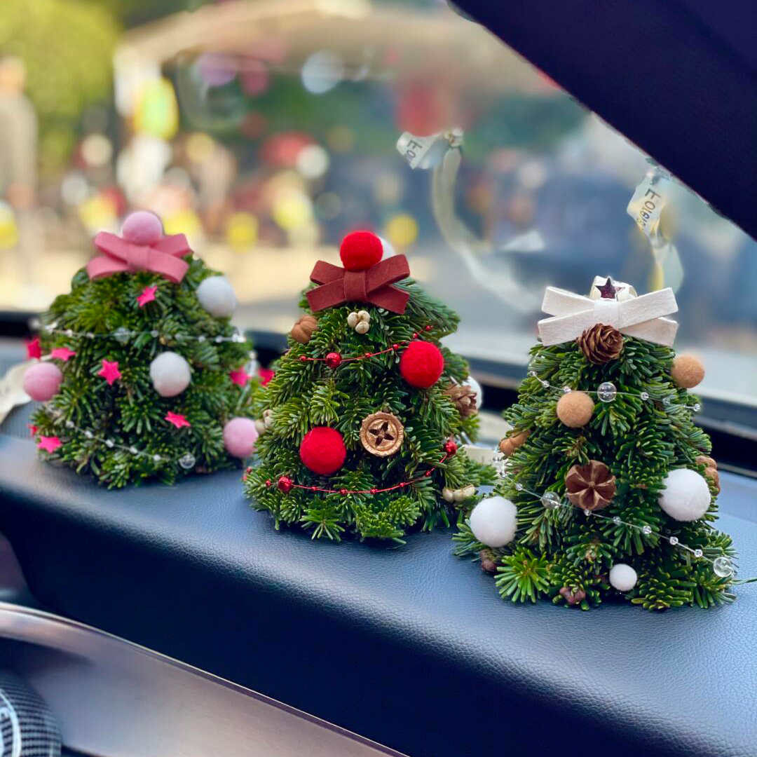 香桔ins风迷你小诺贝松圣诞树摆件diy铃铛圣诞节家用桌面布置桌摆