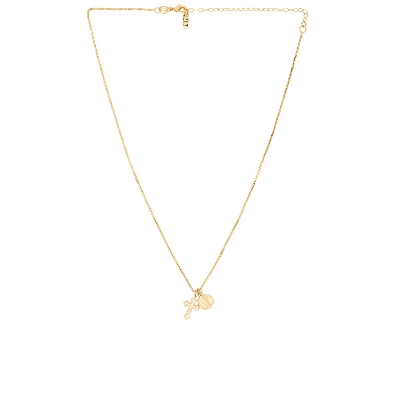 Natalie B Jewelry VIRGIN 垂褶项链 金属金色 REVOLVE小众新款