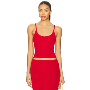 [春节穿搭]GUIZIO IRA 上装 红色 y2k辣妹风REVOLVE小众新款