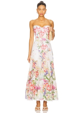 Charo Ruiz Ibiza DANNY 长裙 Ivory,PinkREVOLVE小众新款