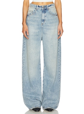 [冬季新品]Icon Denim COCO 阔腿 蓝色REVOLVE小众新款