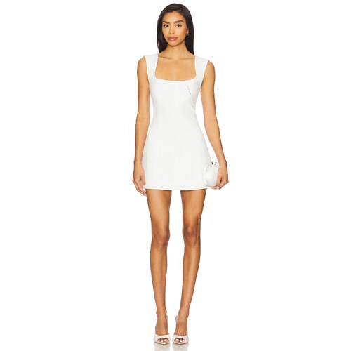 House of Harlow 1960白色连衣裙优雅风秋冬新品迷你裙REVOLVE
