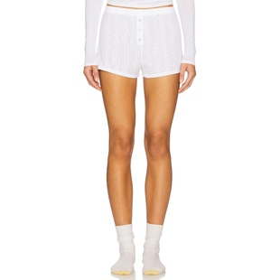 短裤 WHIPPED 白色运动复古风REVOLVE Underwear Negative