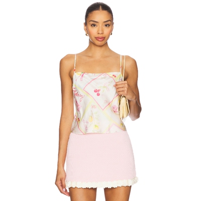 LoveShackFancy 印花设计吊带背心修身显瘦度假风REVOLVE