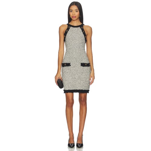 [冬季新品]L'AGENCE ALANNA 飘逸裙 黑色、白色REVOLVE小众