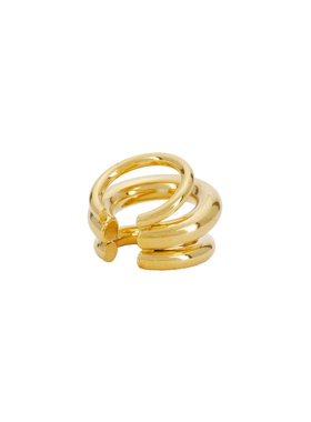 Lovers and Friends金色手镯极简风新品多层叠戴开口手镯REVOLVE