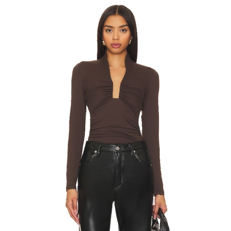 [冬季新品]Susana Monaco SQUARE WIRE长袖上衣丹宁REVOLVE保暖,女装/女士精品,毛针织衫,淘宝优惠券,粉丝福利购,淘宝优惠卷