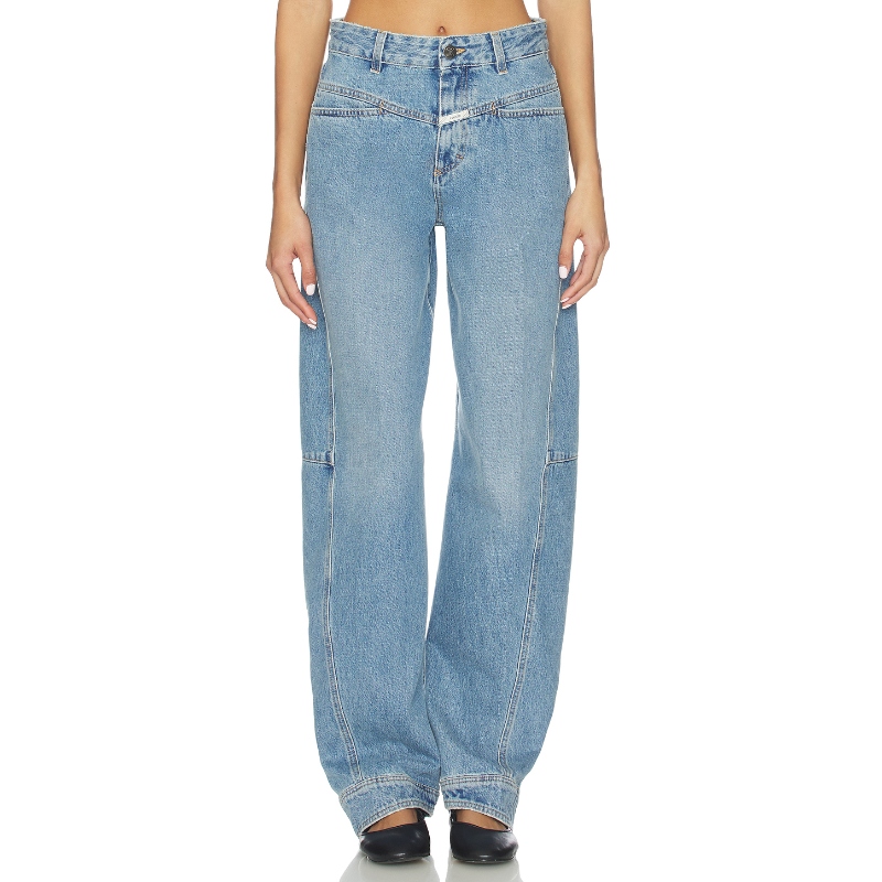 CLOSED LIRA 阔腿 蓝色 美式复古风REVOLVE小众新款