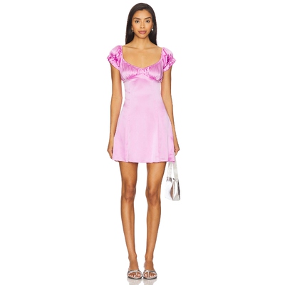 Amanda Uprichard ANSEL 裙子 粉色REVOLVE小众