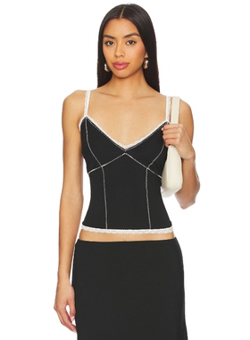 GUIZIO LOW RISE DAINTY 背心 黑色 y2k辣妹风REVOLVE小众新款