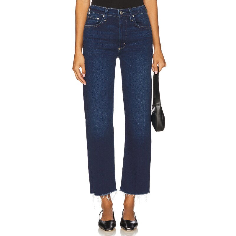 [冬季新品]Citizens of Humanity 牛仔裤蓝色直筒裤长裤REVOLVE