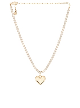Ettika Luminous Love Tennis Necklace 金属金色REVOLVE小众新款