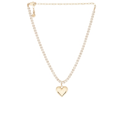 Ettika Luminous Love Tennis Necklace 金属金色REVOLVE小众新款
