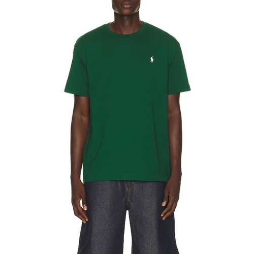 Polo Ralph Lauren夏季新品绿色上装圆领通勤风短袖T恤REVOLVE