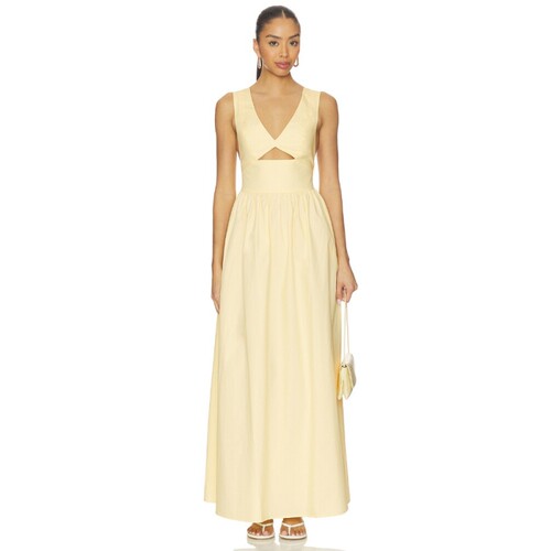 Susana Monaco POPLIN CROSS BACK 连衣裙 revolve小众新款