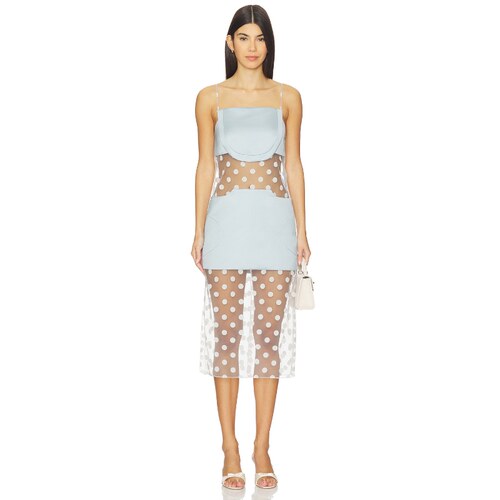 Prabal Gurung DRESS 中长连衣裙 Baby BlueREVOLVE小众新款